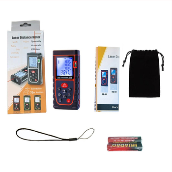 Lāzera attāluma mērītājs iekšējai dekorācijai (ar 40 m diapazonu; infrasarkanais sensors; elektroniskais mērījums; sērija OQ)