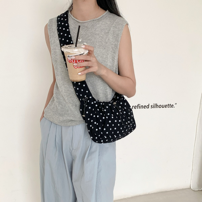 Cloud torba od kanvasa, unisex crossbody, horizontalni kvadratni oblik, zatvaranje zipom, skriveni džep sa zipom