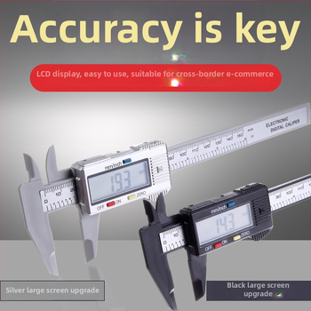 Digitālais kalipers no pilnīgi plastmasas, elektroniskais displejs, piemērots juvelierizstrādājumiem un DIY