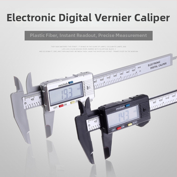 Digitālais kalipers no pilnīgi plastmasas, elektroniskais displejs, piemērots juvelierizstrādājumiem un DIY
