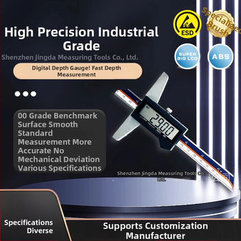 Jingda Digitālais Dziļuma Mērītājs 0–200 mm, Precizitāte 0,01 mm, Digitālais Displejs, Nerūsējošais Tērauds 4Cr13