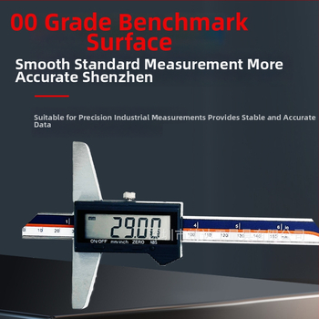 Jingda Digitālais Dziļuma Mērītājs 0–200 mm, Precizitāte 0,01 mm, Digitālais Displejs, Nerūsējošais Tērauds 4Cr13