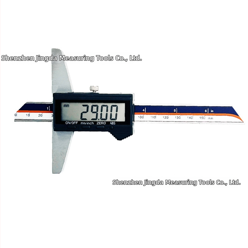 Jingda Digitālais Dziļuma Mērītājs 0–200 mm, Precizitāte 0,01 mm, Digitālais Displejs, Nerūsējošais Tērauds 4Cr13