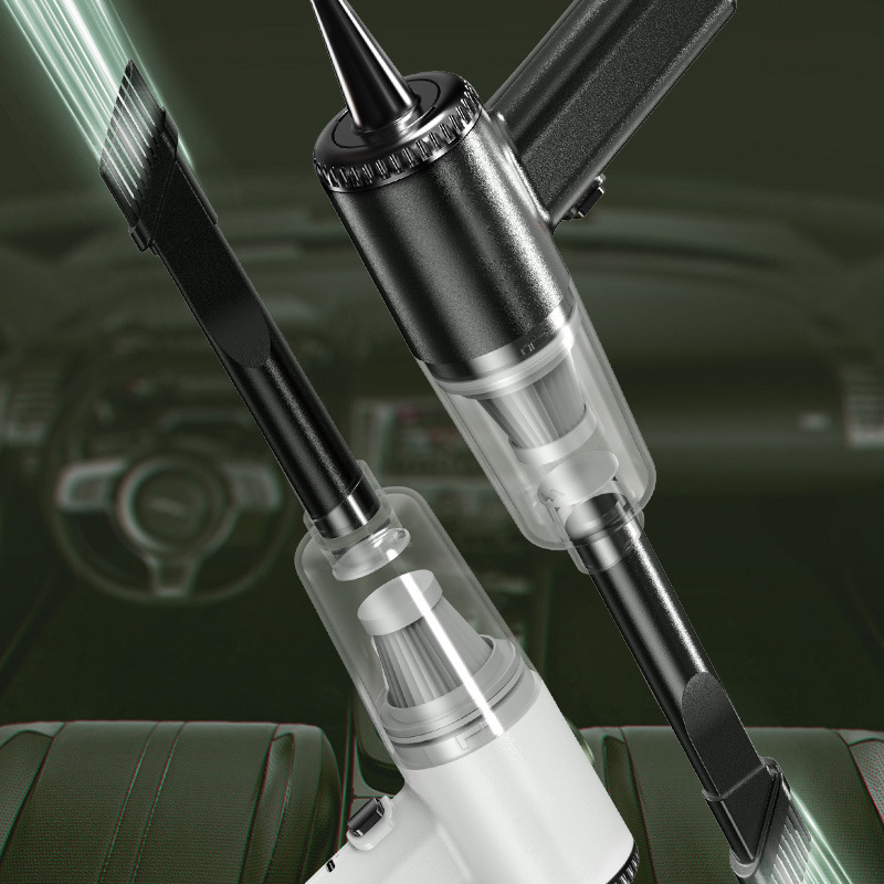 Χειροκίνητος φορητός καθαριστής αυτοκινήτου, 120W, 5V, 6000Pa, επαναφορτιζόμενος, Shangchen