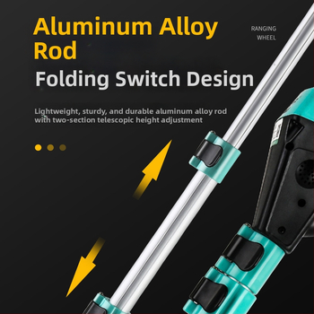 Rankinis atstumo matuoklis su skaitmeniniu ekranu (Modelis 101, diapazonas 0–9999.9 m, tikslumas ±0,5, svoris 600)