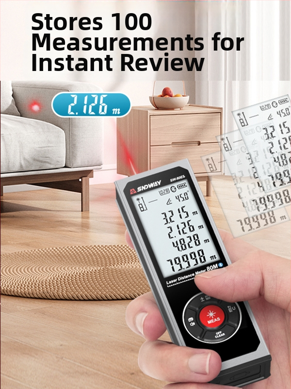 Μετρητής απόστασης με λέιζερ, φορητός υπέρυθρος μετρητής μέτρησης, μοντέλο Sw-40E-80ES