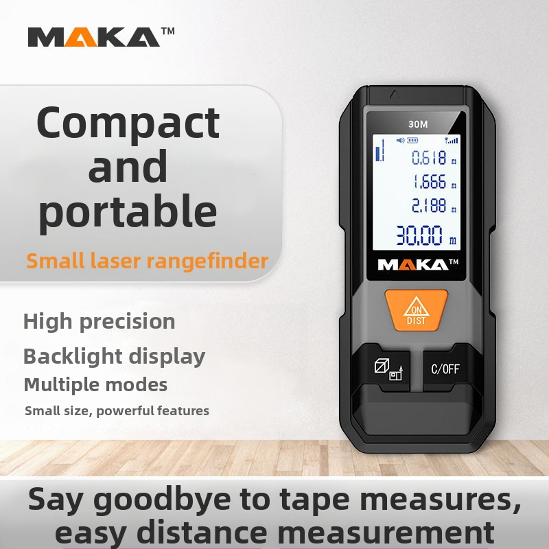 Laserový merač vzdialenosti MK202 (rozsah 20/30/40 m; presnosť ±2; prenosný; meranie plôch a vzdialeností)