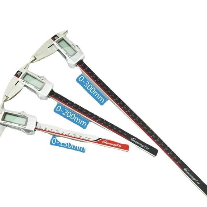 Guanglu digitalni kaliper s metalnim kućištem, 3V baterija, raspon 0–150 mm