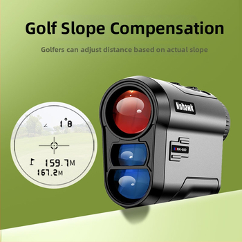 Golfový laserový rangefinder, ručný, IR – rozsah 5–1000 m, presnosť ±1 m, hmotnosť 140 g, model Nk, značka Nohawk/Dark Eagle