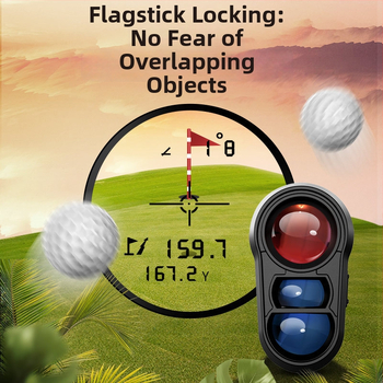 Golfový laserový rangefinder, ručný, IR – rozsah 5–1000 m, presnosť ±1 m, hmotnosť 140 g, model Nk, značka Nohawk/Dark Eagle