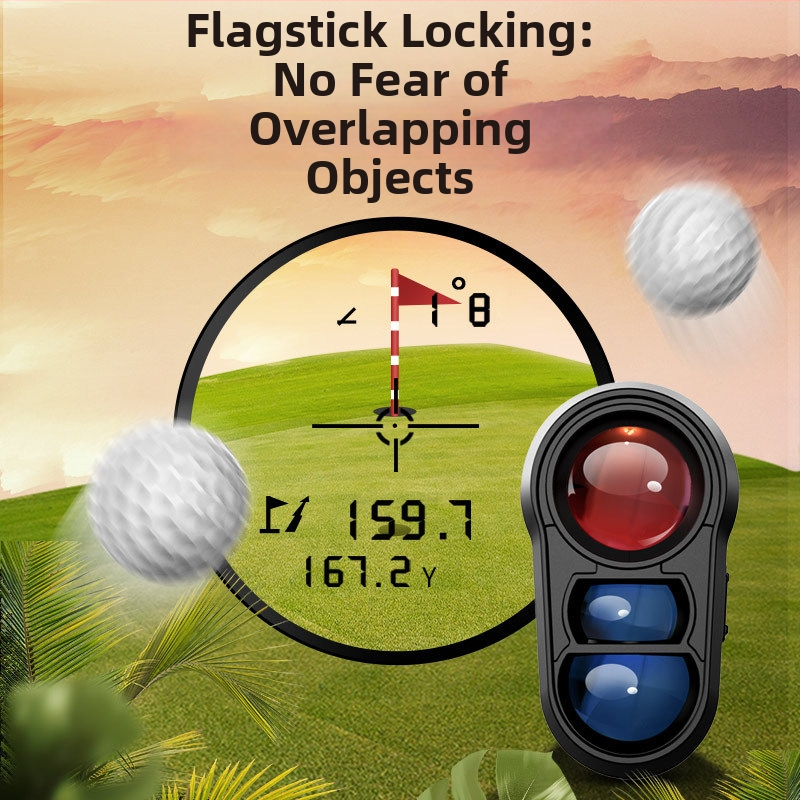 Golfový laserový rangefinder, ručný, IR – rozsah 5–1000 m, presnosť ±1 m, hmotnosť 140 g, model Nk, značka Nohawk/Dark Eagle
