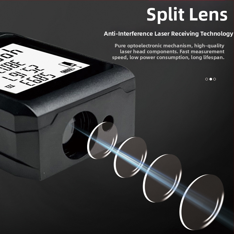Ručni laserski mjerač udaljenosti – domet 100 m, preciznost ±1 mm, 2x AA baterije, memorija 20 mjerenja