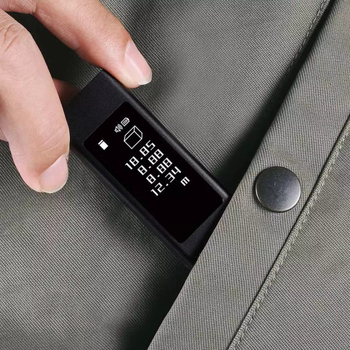 Duke LS5 μετρητής απόστασης λέιζερ με οθόνη αφής, IR μέτρηση, φορητή συσκευή, βάρος 0,3 kg