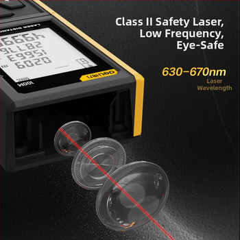 Laserski mjerač udaljenosti DL4170 – ručni, visoko precizan digitalni ravnalo, domet 100 m