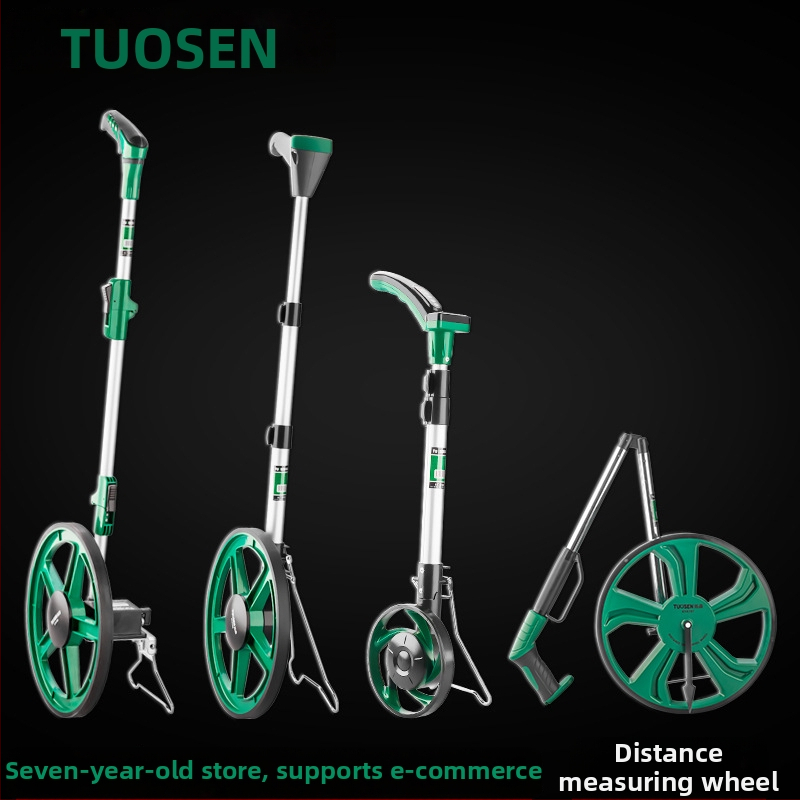 Tuosen ručný merač vzdialenosti s veľkým aj malým kolieskom, mechanický valec s digitálnym displejom