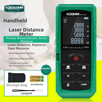 Lāzera attāluma mērītājs | Infrasarkanais attāluma mērījums | Augsta precizitāte | Zīmols Deguqmnt/mitat | Telpu mērišanai