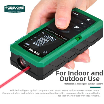 Lāzera attāluma mērītājs | Infrasarkanais attāluma mērījums | Augsta precizitāte | Zīmols Deguqmnt/mitat | Telpu mērišanai