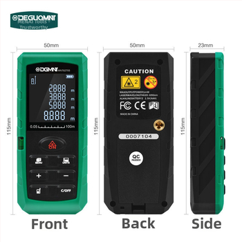 Lāzera attāluma mērītājs | Infrasarkanais attāluma mērījums | Augsta precizitāte | Zīmols Deguqmnt/mitat | Telpu mērišanai