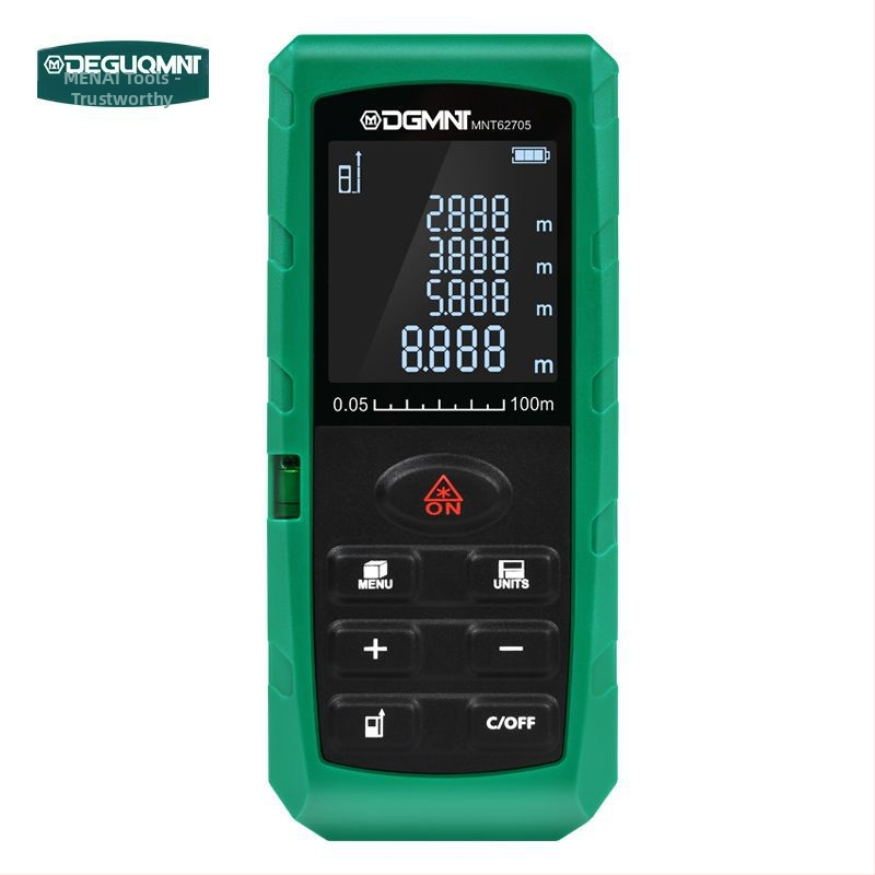 Lāzera attāluma mērītājs | Infrasarkanais attāluma mērījums | Augsta precizitāte | Zīmols Deguqmnt/mitat | Telpu mērišanai