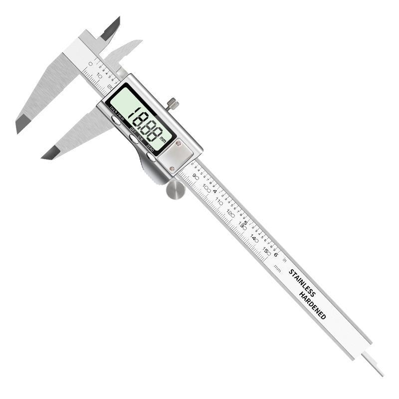 Digitalni kaliper od nehrđajućeg čelika, raspon 150 mm, točnost 0,02 mm, neto težina 350 g
