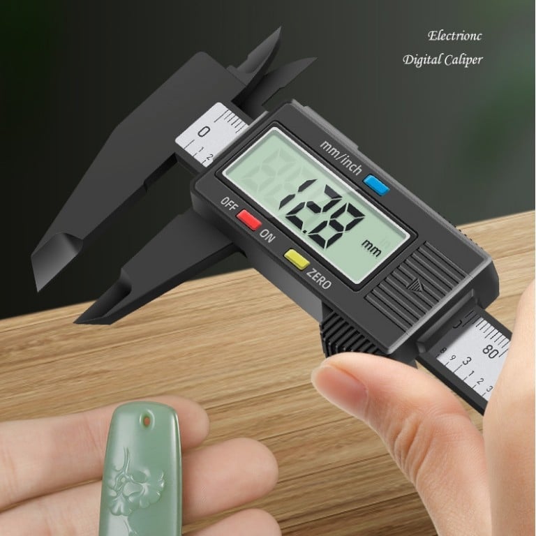 Caliper digital de înaltă precizie pentru bijuterii și uz casnic, oțel inoxidabil, afișaj digital