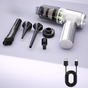 Ručni bežični usisivač za automobil s 12V, 120W, 5500Pa, 15 min baterije, bez kabela, funkcija napuhivanja