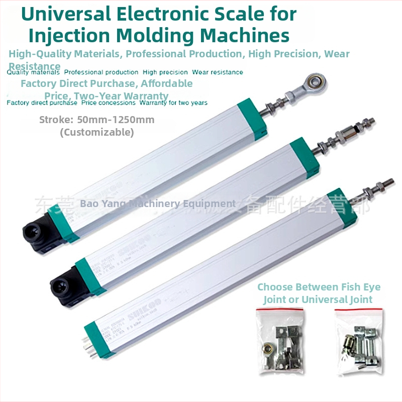 Elektroniska mērlente injekcijas iekārtām — lineārais nobīdes sensors ar vilkšanas stieni, augsta precizitāte, zīmols Accuracy