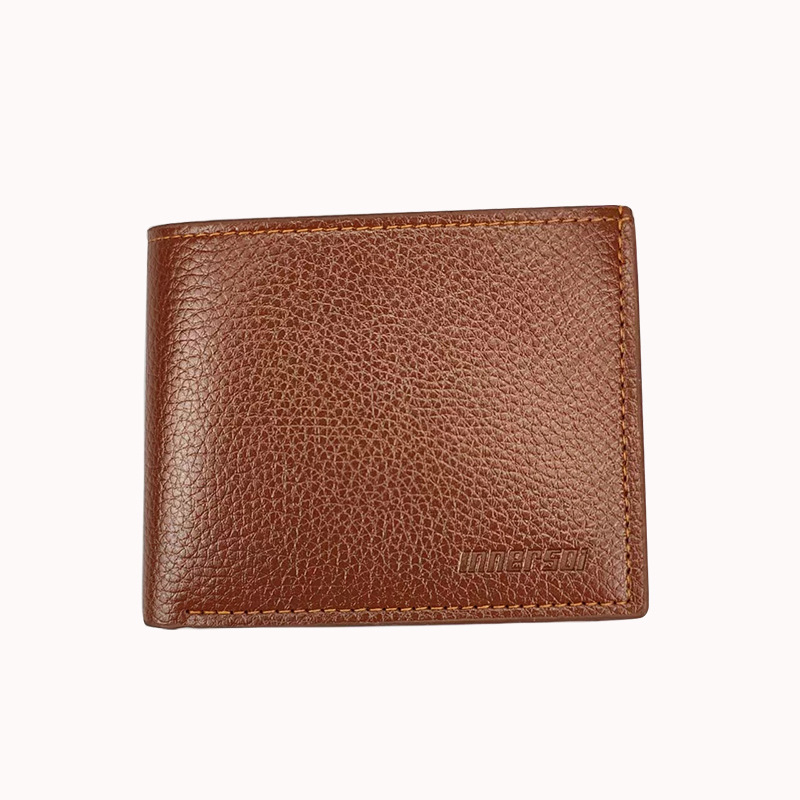 Portofel masculin din piele PU cu fermoar, două compartimente pentru carduri și husă pentru permisul de conducere — stil navetă de afaceri, culoare solidă, modelul 801