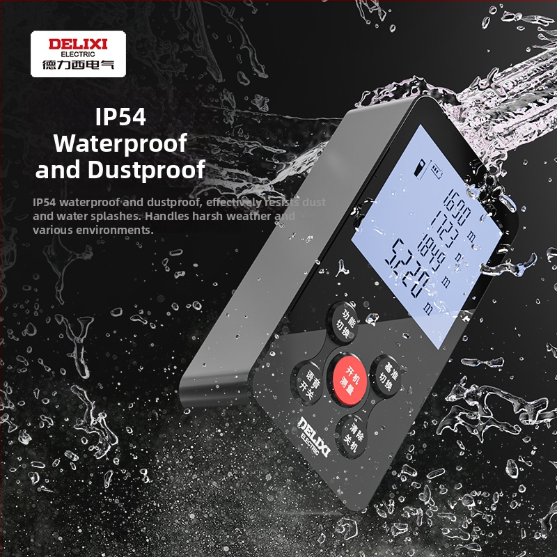 Delixi măsurător de distanță cu laser, model designer, portabil, înaltă precizie