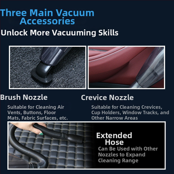 MS2003 Ručni usisavač za auto – 12V, 106W, 5500Pa, napajanje cigaretom 12V, apsorpcija vode