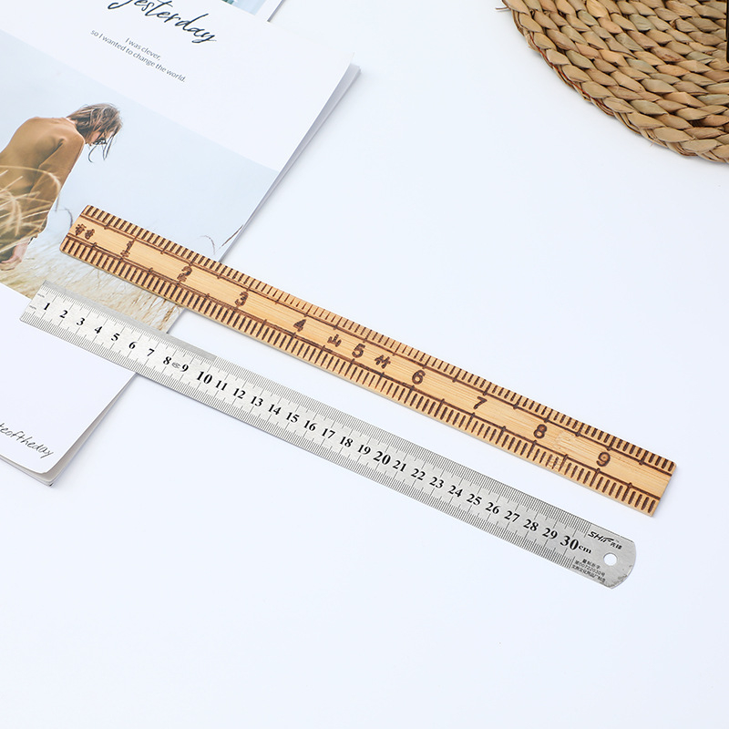 Бамбуково правило за шиене и кроене на плат, модел: Бамбуково правило, опаковка 1300 броя, без внос