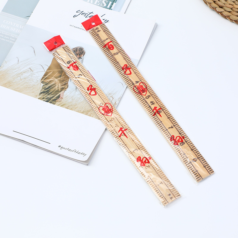 Бамбуково правило за шиене и кроене на плат, модел: Бамбуково правило, опаковка 1300 броя, без внос