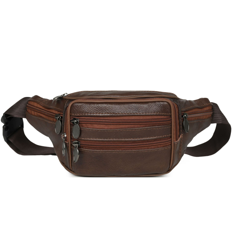 Muška kožna torba za struk, crossbody torba preko ramena, jednobojna, za vanjsku upotrebu