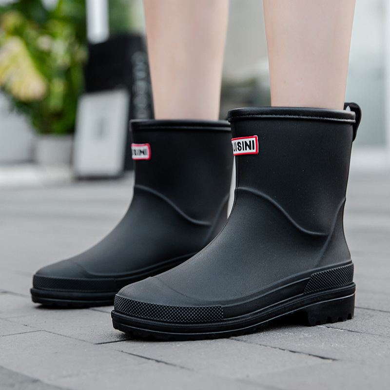 Ženske PVC čizme za kišu – srednje visine, vodootporne, protuklizne, cjelogodišnje outdoor cipele