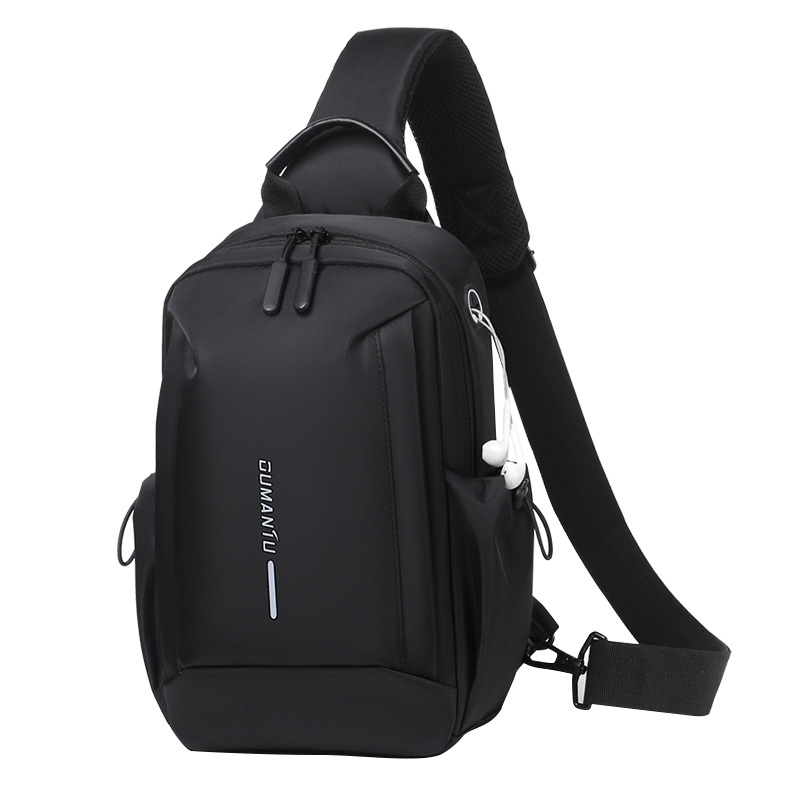 Muška prsna torba za svakodnevnu upotrebu, urbani jednostavni stil; materijal: najlon; funkcije: prozračna, vodootporna, ultra lagana; marka: Meters high rhinoceros