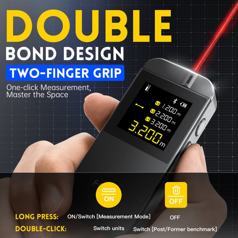 Fnirs IR40 Laserski mjerač udaljenosti — domet 40 m, infracrveno mjerenje, digitalni mjerni alat, serija Rangefinder