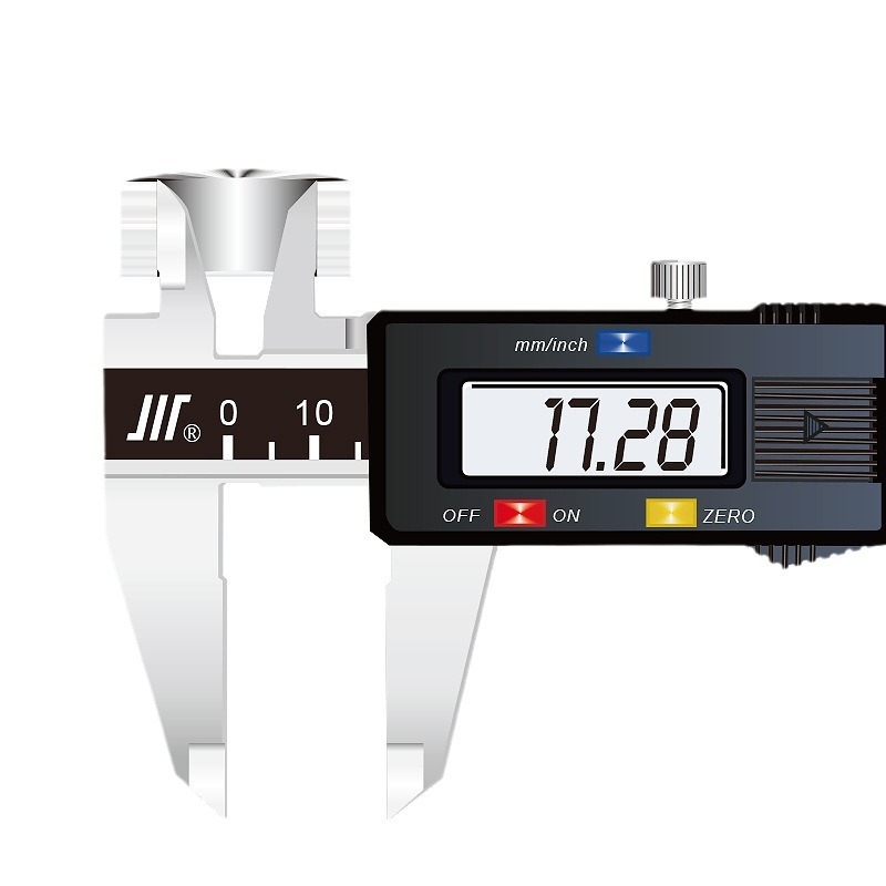 Caliper digital din oțel inoxidabil, patru funcții, afișaj electronic, interval 0-150-200-300 mm