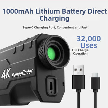 Grf-2000 лазерен измервател на разстояние, обхват 3–2000 м, точност ±1000, захранване 9V, за голф и електрически измервания