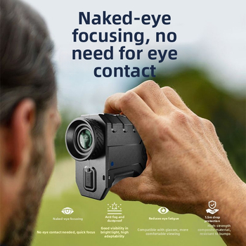 Grf-2000 лазерен измервател на разстояние, обхват 3–2000 м, точност ±1000, захранване 9V, за голф и електрически измервания