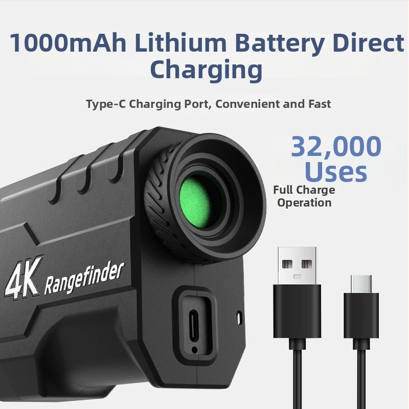 Grf-2000 лазерен измервател на разстояние, обхват 3–2000 м, точност ±1000, захранване 9V, за голф и електрически измервания