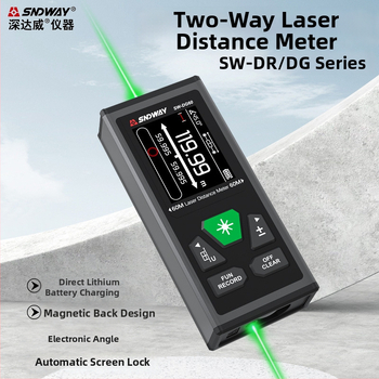 Divvirziena lāzera mērītājs SW-DG100 ar digitālo lineālu iekšējiem mērījumiem
