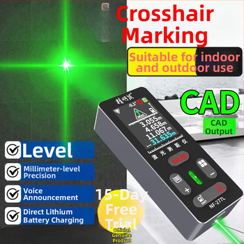 NF-277L Ārējais lāzera attāluma mērītājs ar infrasarkano staru mērījumu un elektroniskais lineāls ar krustveida zīmi