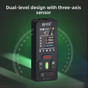 NF-277L Ārējais lāzera attāluma mērītājs ar infrasarkano staru mērījumu un elektroniskais lineāls ar krustveida zīmi