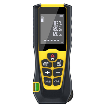 Ručni laserski daljinomjer CJ-W, raspon 0,1–100 m, točnost ±1,5 mm, rezolucija 0,001 m, IPX5, kućište ABS+TPR