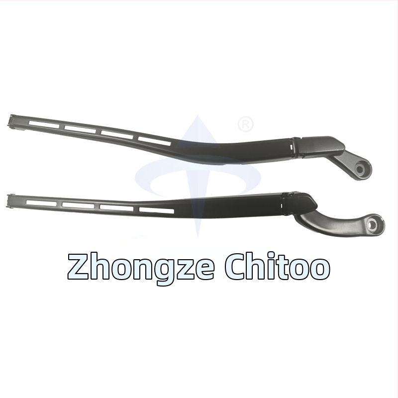 Priekšējais tīrītāja armu Audi A4 B6 - 8E1955407C/8E1955408C, vienas rokas, 90° leņķis, 24V, dzelzs un alumīnijs