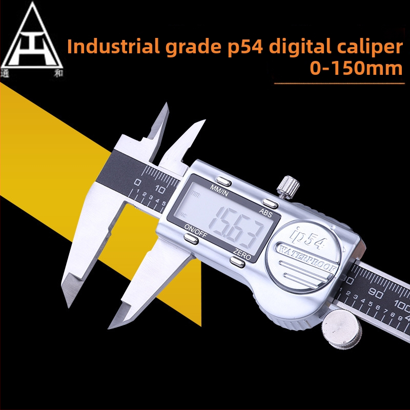 Priemyselný IP54 digitálny posuvný kaliber, nerezová oceľ, elektronický vernier TH/Tong