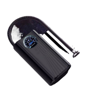 Hordozható vezeték nélküli nagynyomású légpumpa autókhoz, motorkerékpárokhoz és elektromos kerékpárokhoz - 120W, digitális kijelző, többhengeres, figyelmeztető fény