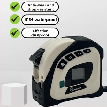 Lazerinis atstumo matuoklis 2-1, daugiafunkcinė juostinės matavimo priemonė, diapazonas 40+5 m, pritaikomas