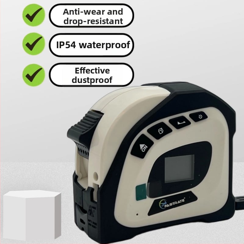 Lazerinis atstumo matuoklis 2-1, daugiafunkcinė juostinės matavimo priemonė, diapazonas 40+5 m, pritaikomas