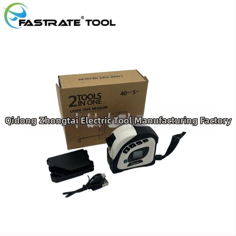 Lazerinis atstumo matuoklis 2-1, daugiafunkcinė juostinės matavimo priemonė, diapazonas 40+5 m, pritaikomas